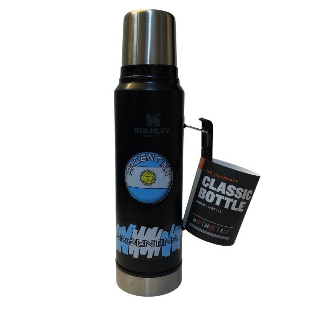 Termo para mate Stanley de 1 Litro COLOR NEGRO MATE Personalizado Vinilos Argentina Termo para mate Stanley de 1 Litro COLOR NEGRO MATE Personalizado Vinilos Argentina