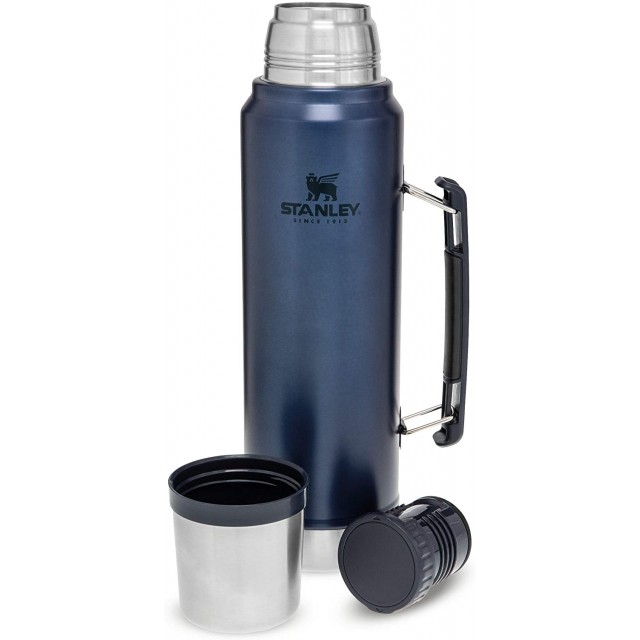 Termo para Mate Argentino Marca Stanley de 1 Litro Color Azul Metalizado Termo para Mate Argentino Marca Stanley de 1 Litro Color Azul Metalizado