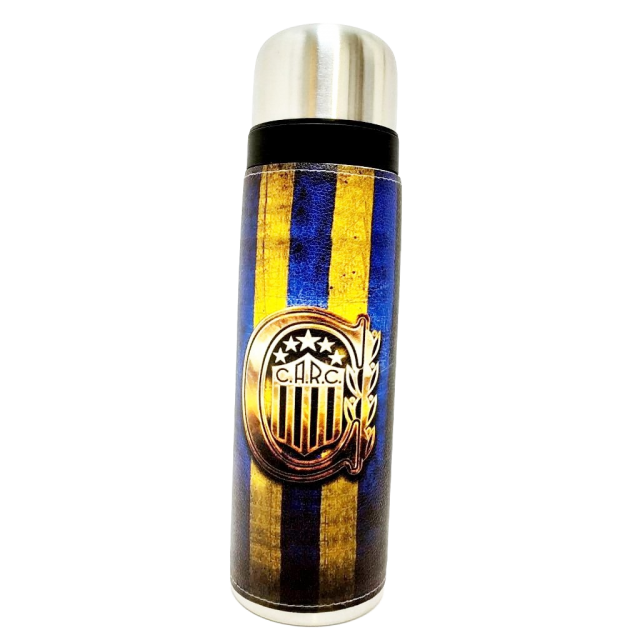 Termo Metalico Inoxidable 1 Litro con Pico Vertedor y Mango Negro Equipo Fútbol Argentina Club Atlético Rosario Central Termo Metalico Inoxidable 1 Litro con Pico Vertedor y Mango Negro Equipo Fútbol Argentina Club Atlético Rosario Central