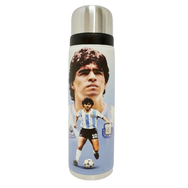 Termo Metalico Inoxidable 1 Litro con Pico Vertedor y Mango Negro Equipo Maradona El Diez Pelota Selección Argentina Termo Metalico Inoxidable 1 Litro con Pico Vertedor y Mango Negro Equipo Maradona El Diez Pelota Selección Argentina