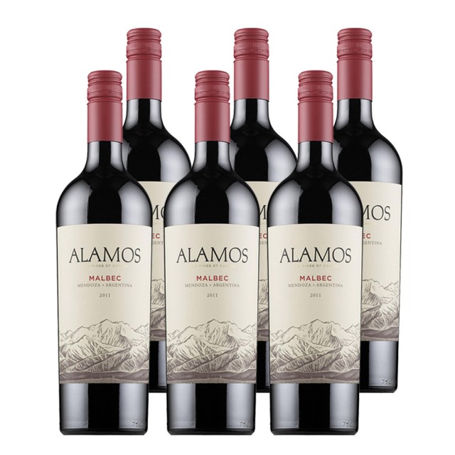 Alamos Malbec Vinos de Argentina - caja de 6 unidades