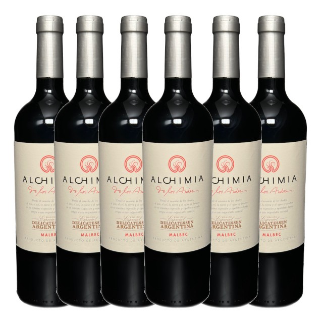 Alchimia de Los Andes Edición Especial  Delicatessen Argentina Malbec Caja de 6 Botellas