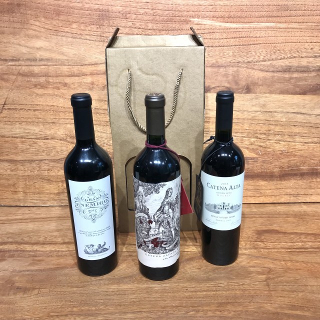 Catena Alta Malbec Historic Rows, El Gran Enemigo Malbec y Catena Zapata Argentino Malbec Trilogía Enológica Premium Catena Alta Malbec Historic Rows, El Gran Enemigo Malbec y Catena Zapata Argentino Malbec Trilogía Enológica Premium