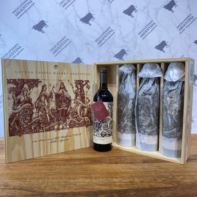 Catena Zapata Malbec Argentino Caja 4 Botellas Etiqueta Filoxera y Nuevo Mundo