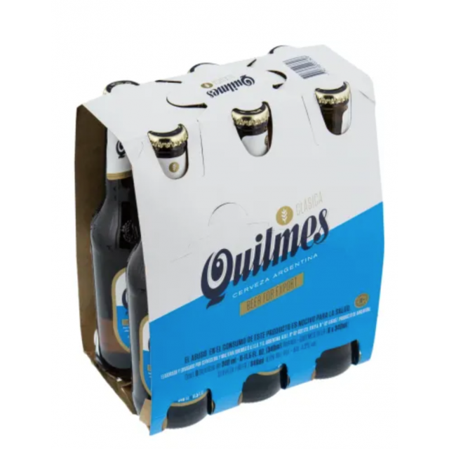 Cerveza Quilmes Argentina 330ml Pack de 6 Botellas