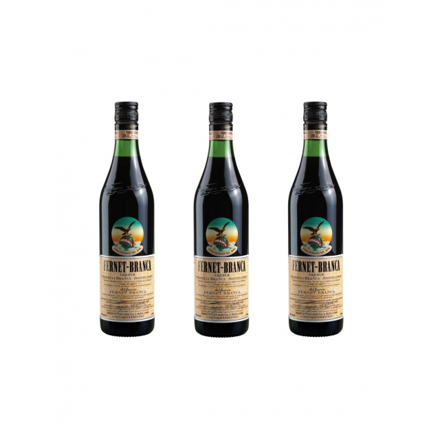 Fernet Branca Italiano Pack 3 Botellas