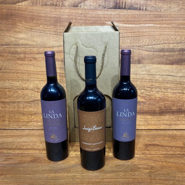 Luigi Bosca Reserva Cabernet Sauvignon, La Linda Cabernet y La Linda Malbec Oferta 3 Botellas Luigi Bosca Reserva Cabernet Sauvignon, La Linda Cabernet y La Linda Malbec Oferta 3 Botellas
