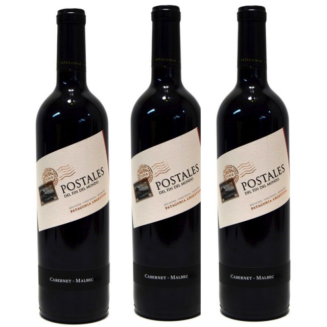 Postales del Fin del Mundo Cabernet Sauvignon Malbec Oferta Pack 3 Botellas