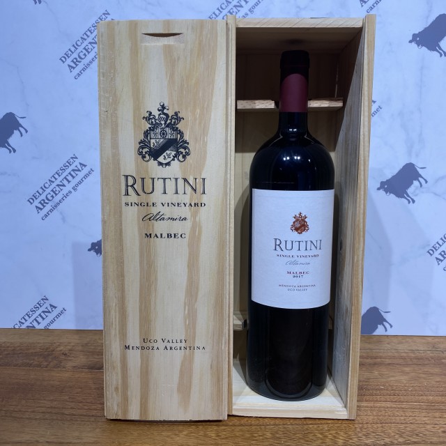 Rutini Malbec Altamira Single Vineyards Magnum 1,5 Litros en Caja de Madera