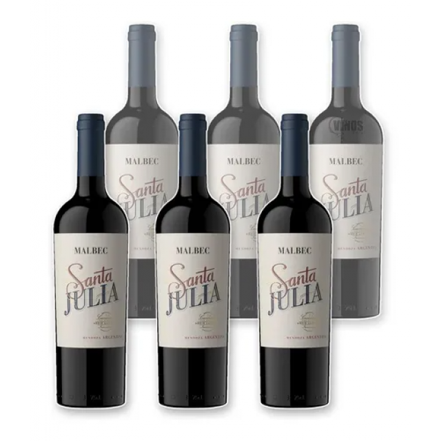 Santa Julia Malbec Mendoza Caja 6 Botellas